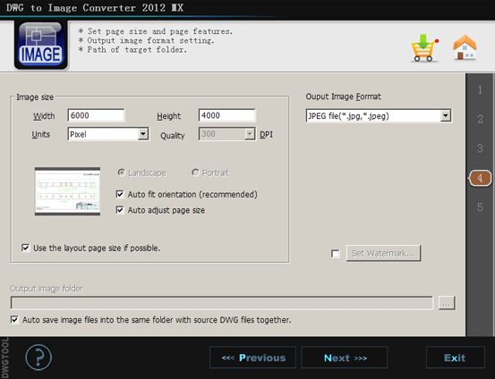 DWG to IMAGE Converter MX - Screenshot #1