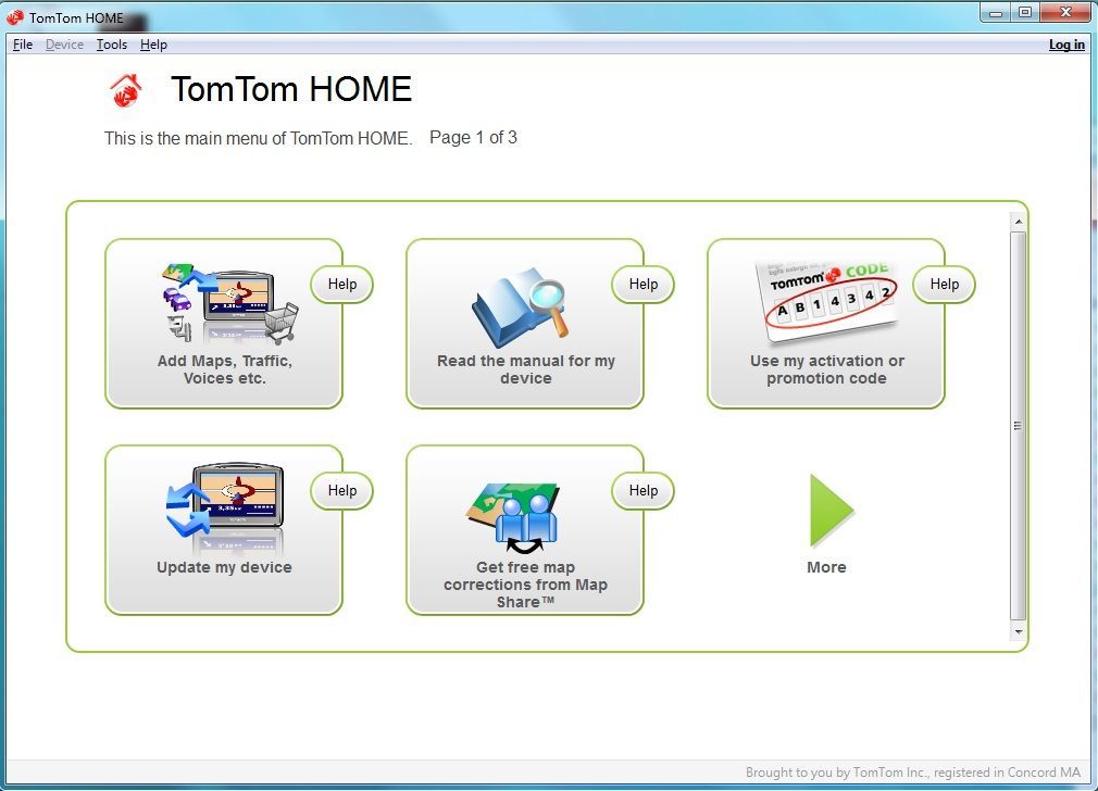 tomtom home manage my device