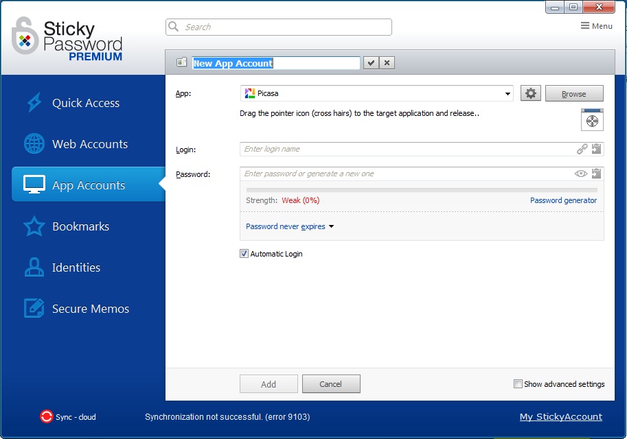 Sticky Password - Screenshot #4