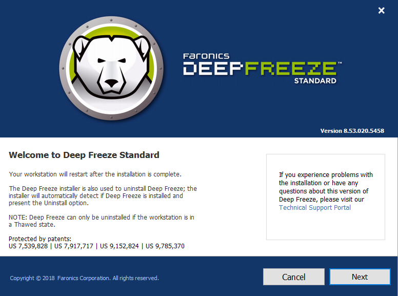 Deep Freeze Standard - Screenshot #1