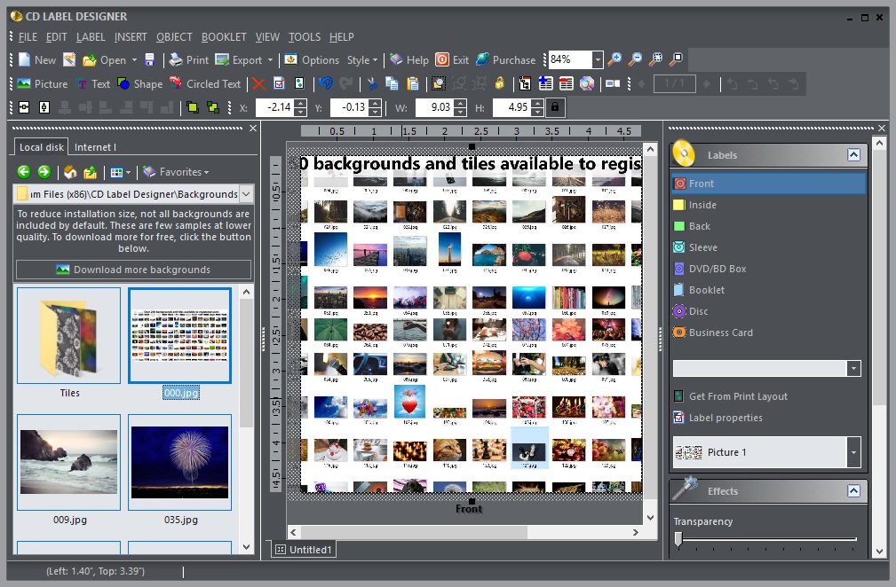 CD Label Designer - Screenshot #3