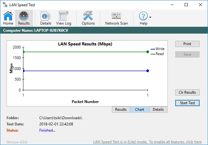 lan speed test server