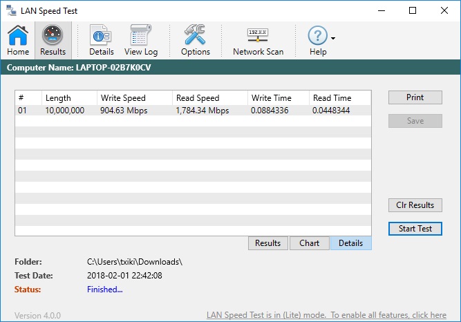 LAN Speed Test - Screenshot #4