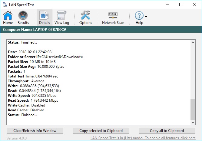 LAN Speed Test - Screenshot #3