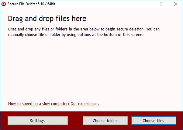 Secure File Deleter - Screenshot #1