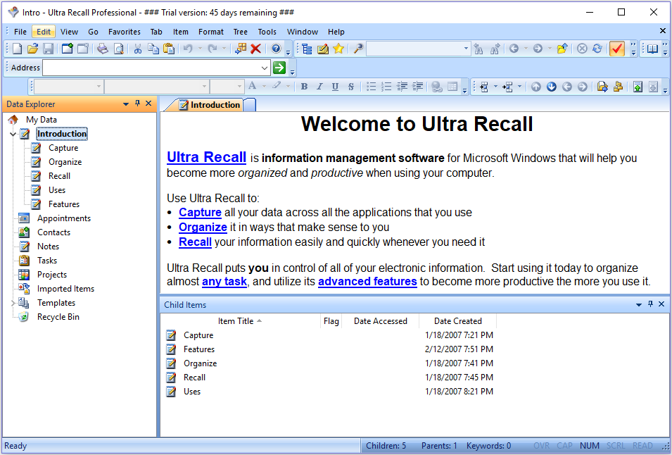 Ultra Recall Software Ultra Recall Professional download for free - SoftDeluxe