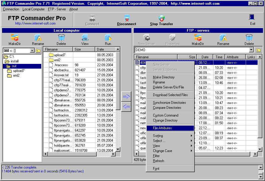 FTP Commander Pro - Screenshot #1