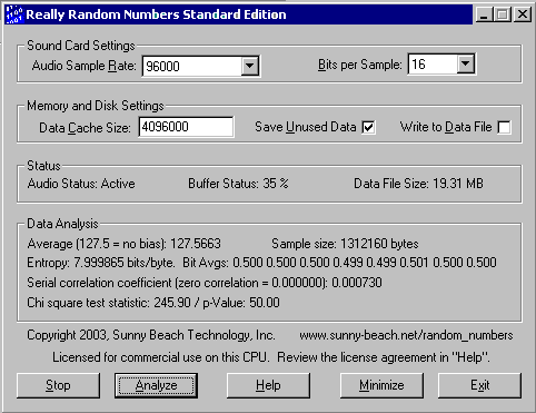 Really Random Numbers - Screenshot #1