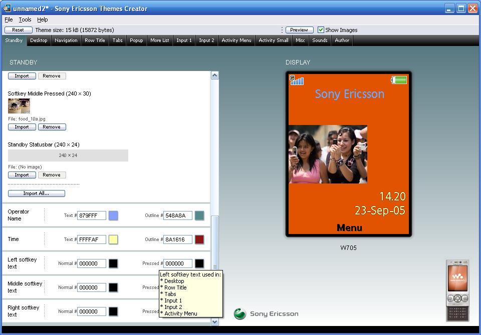Sony Ericsson Themes Creator - Screenshot #7