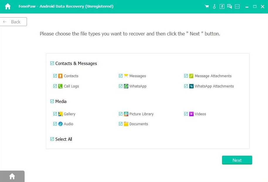 FonePaw Android Data Recovery - Screenshot #8