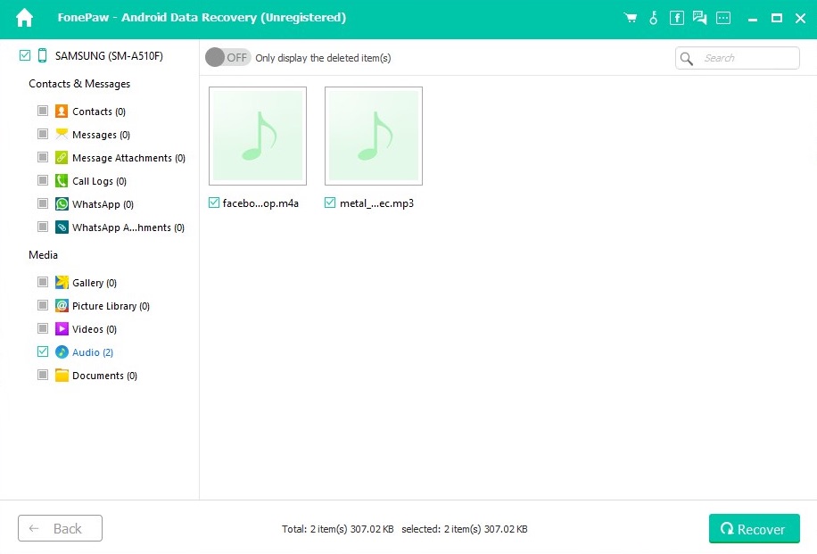 FonePaw Android Data Recovery - Screenshot #6
