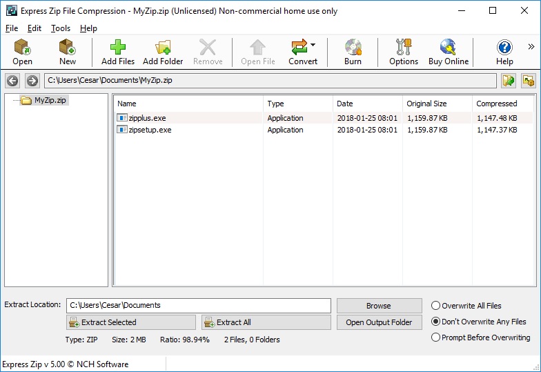 Zip Express 2.18.2.1 download the new version for windows