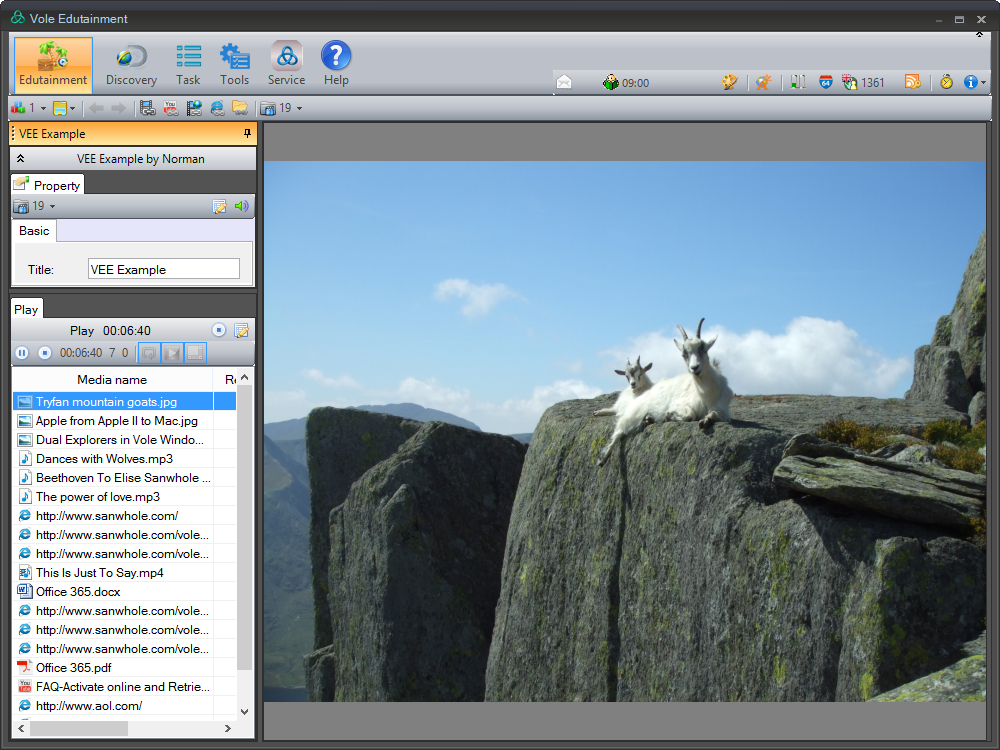 Vole Edutainment - Screenshot #1