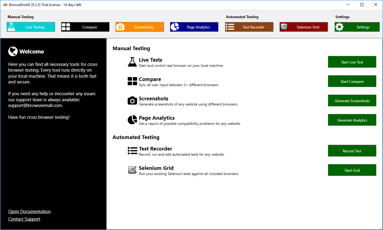 Browser parts