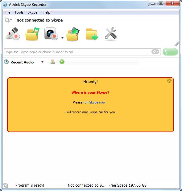 Athtek Skype Recorder - Screenshot #1