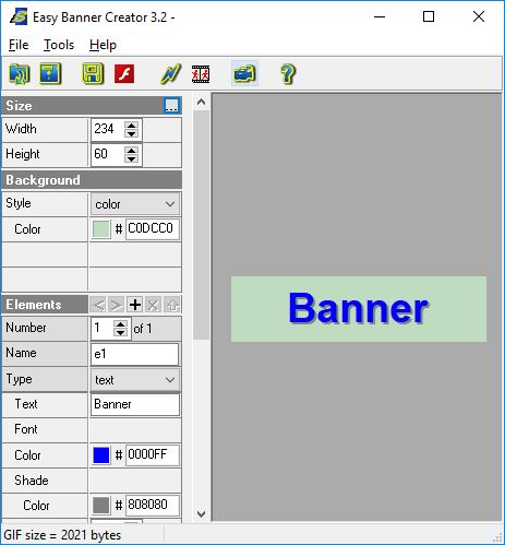 Easy Banner Creator (Free Edition) - Screenshot #1
