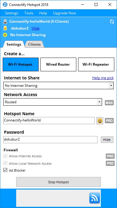 Connectify Hotspot - Screenshot #7