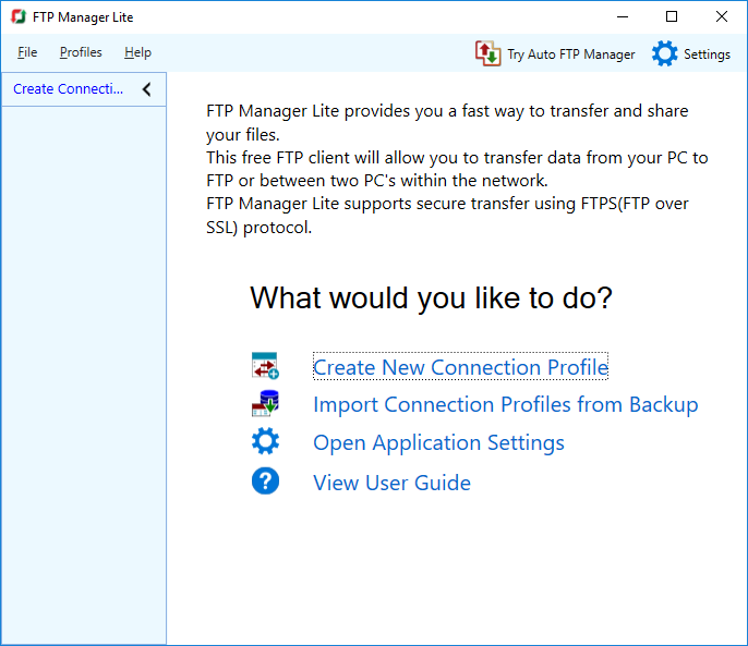 FTP Manager Lite download for free - SoftDeluxe