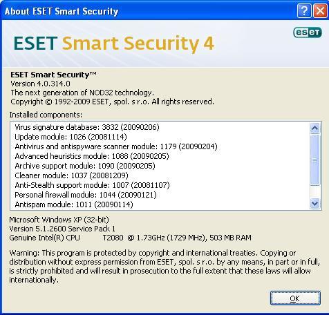 ESET Smart Security - Screenshot #9