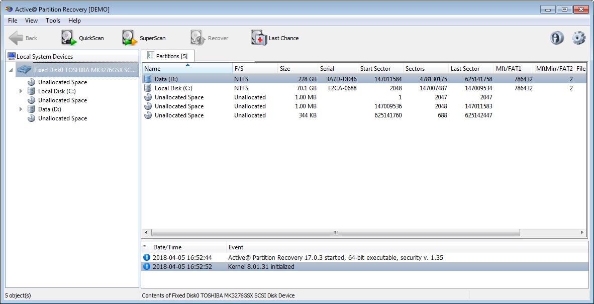 Active@ Partition Recovery - Screenshot #13