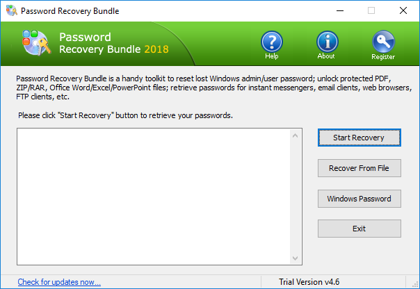 Password Recovery Bundle 2018 - Screenshot #1