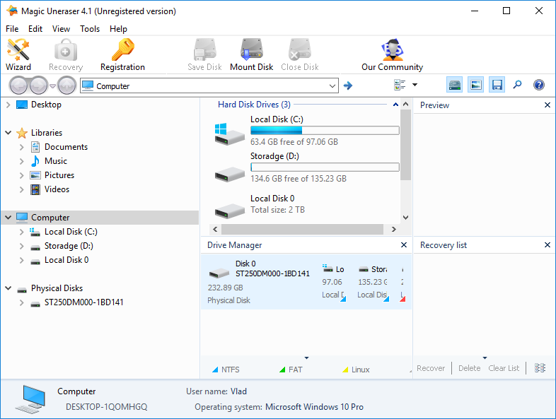 Magic Uneraser 6.9 download the new version for windows