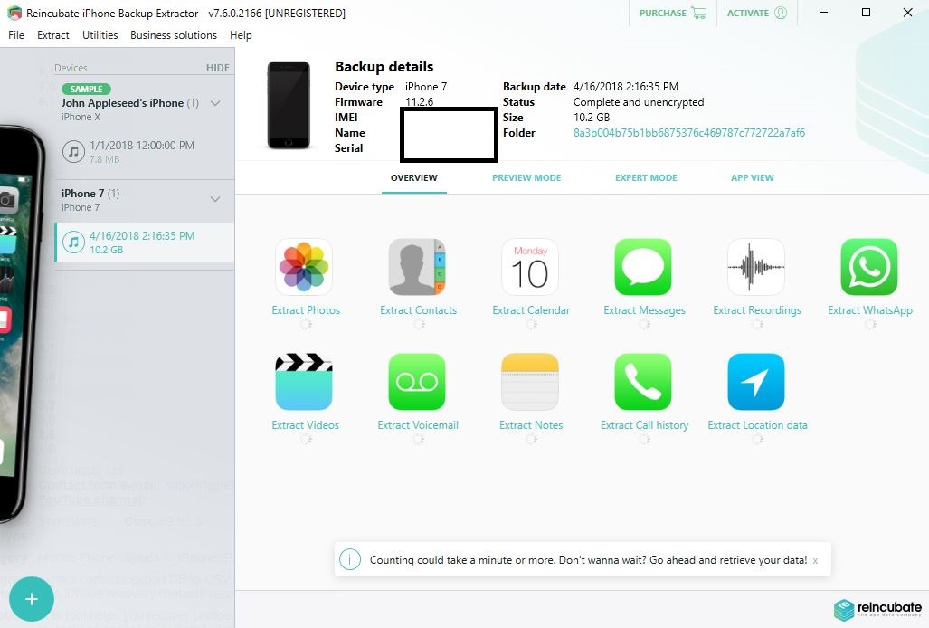 iphone backup extractor download free
