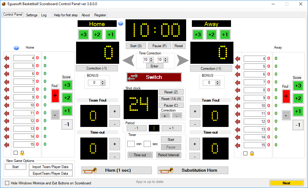 eguasoft basketball scoreboard