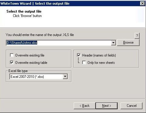 MDB to XLS Converter - Screenshot #1