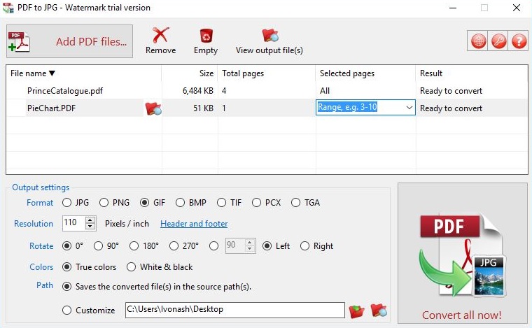 PDF to JPG - Screenshot #2