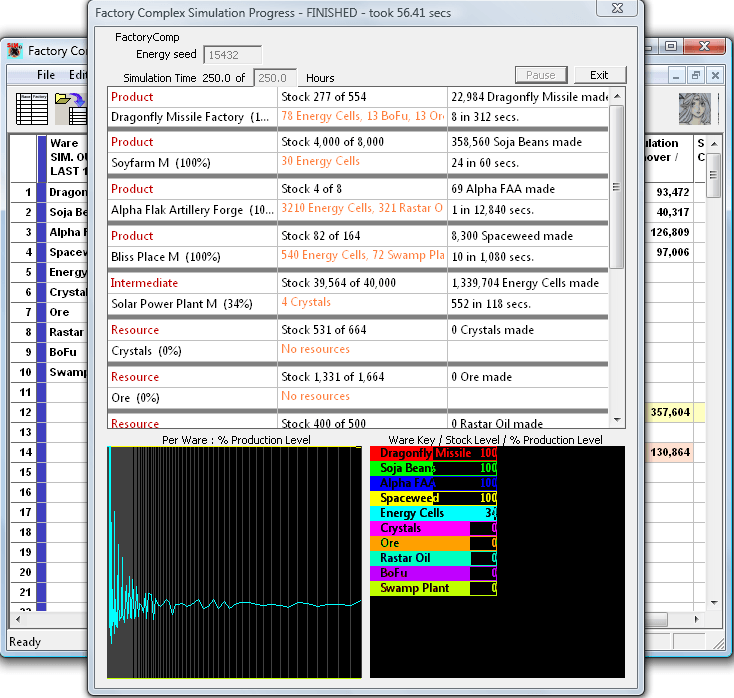 X3 Factory Complex Calculator - Screenshot #1