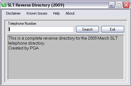 SLT Reverse Directory - Screenshot #1