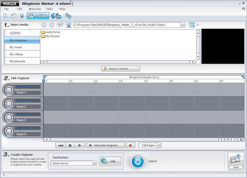 MAGIX Ringtone Maker - Screenshot #1