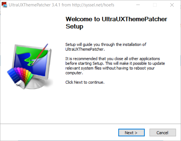 downloading UltraUXThemePatcher 4.4.1