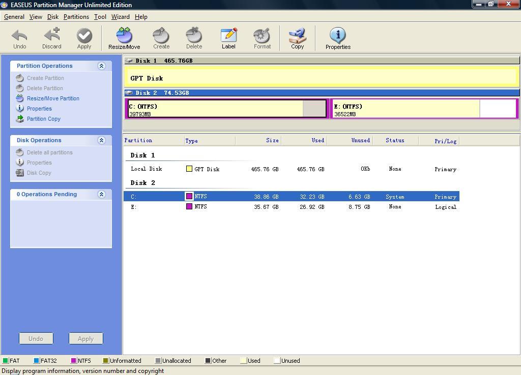 EASEUS Partition Master Unlimited Edition - Screenshot #11