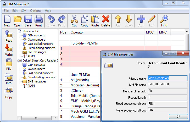 sim card reader software freeware