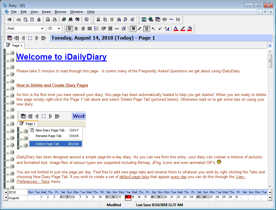 iDailyDiary - Screenshot #1
