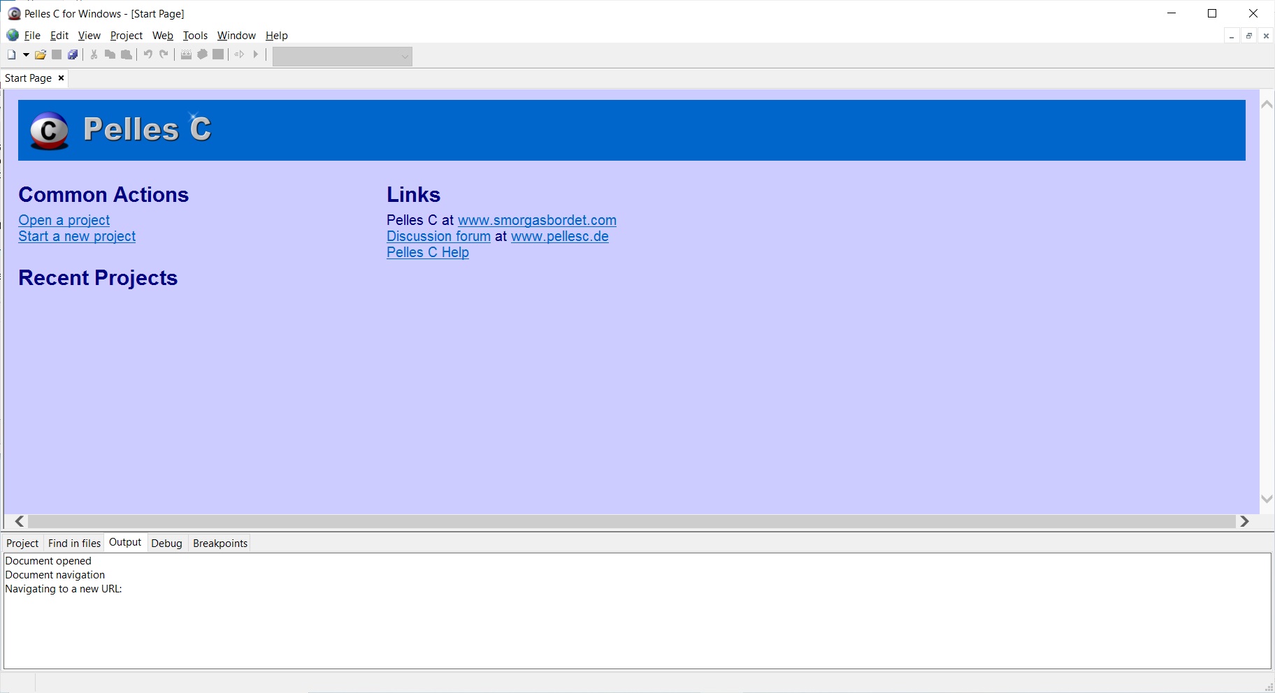 Pelles C for Windows - Screenshot #7