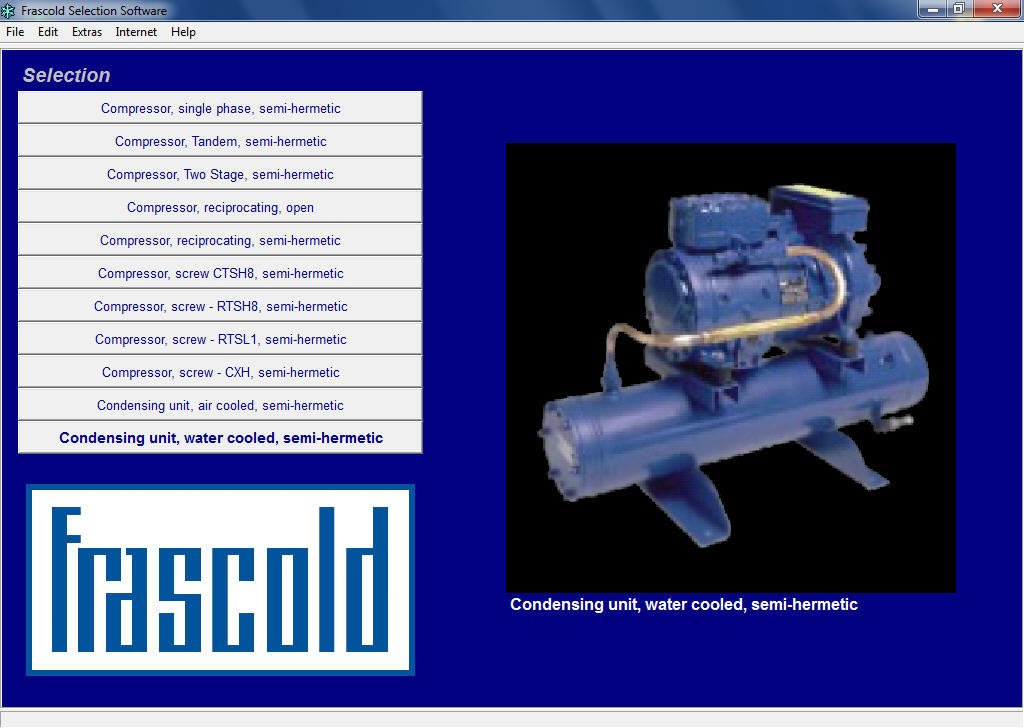Frascold Selection Software - Screenshot #2