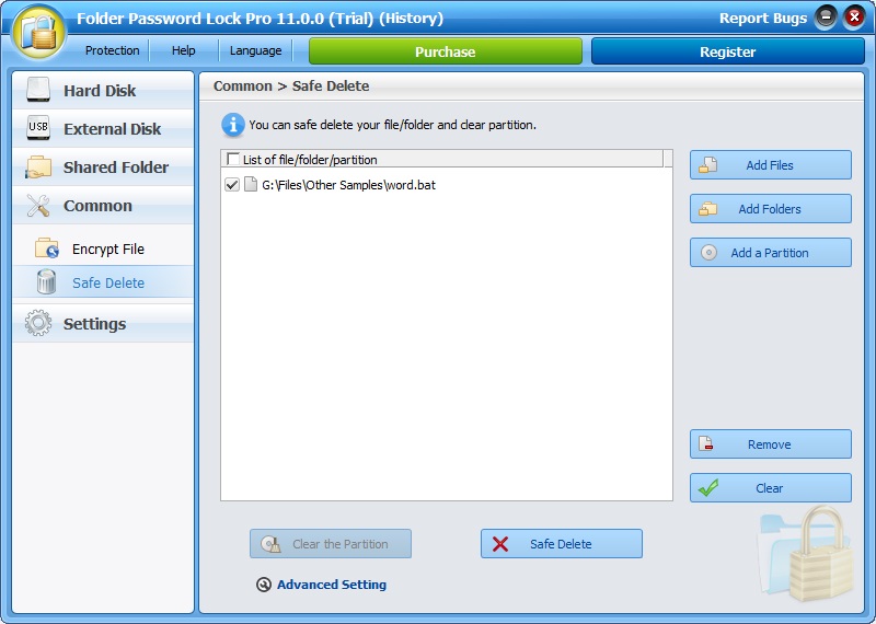 Folder Password Lock Pro - Screenshot #4