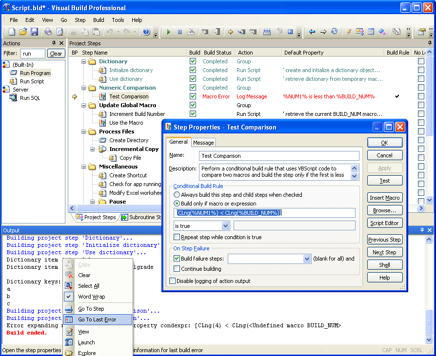 Visual Build Professional latest version Get best Windows software