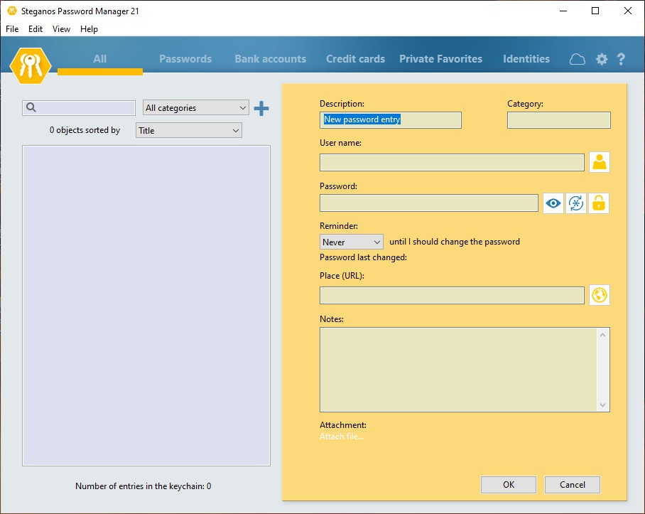 Steganos Password Manager - Screenshot #3