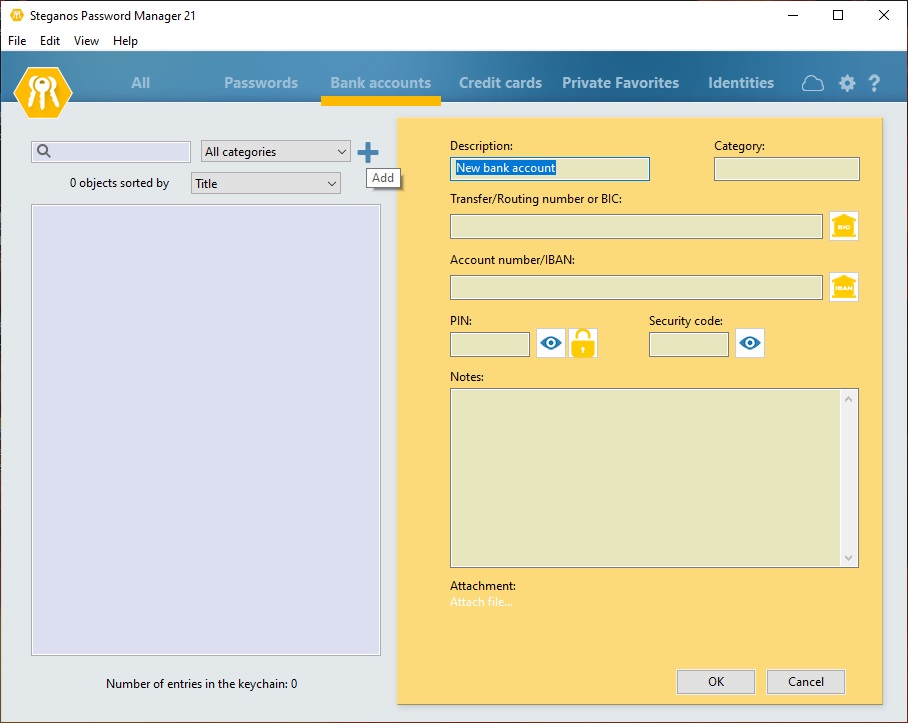 Steganos Password Manager - Screenshot #2