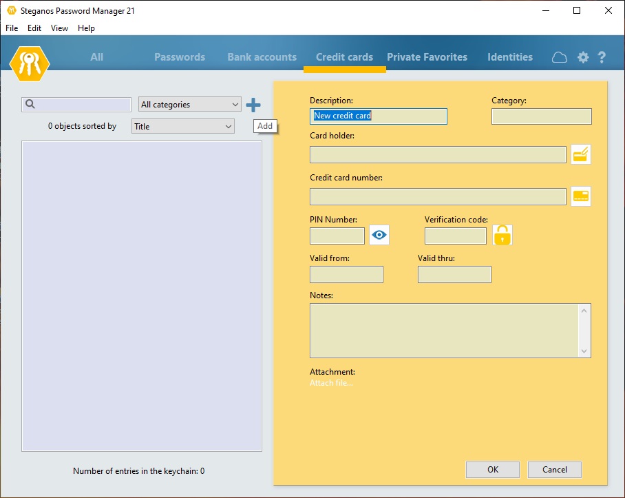 Steganos Password Manager - Screenshot #1