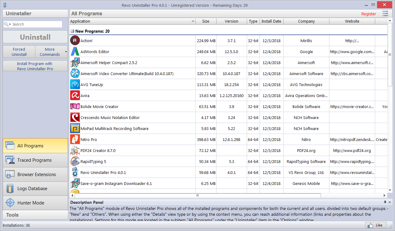 Revo Uninstaller Pro - Screenshot #4