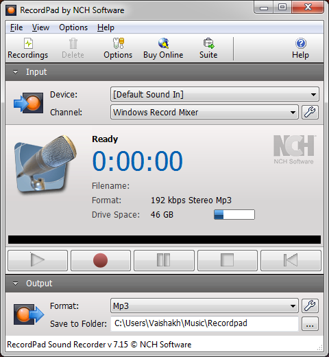 download of recordpad nch software