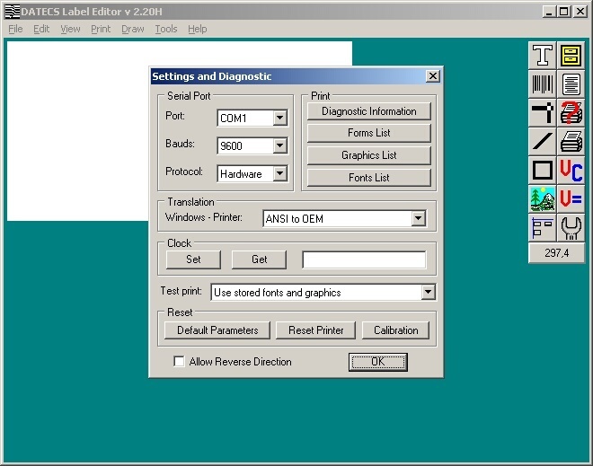Datecs Label Editor - Screenshot #2