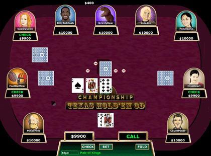 Texas Hold'em 3D XP Championship - Screenshot #1