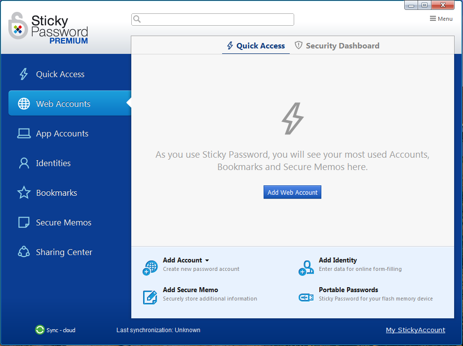 Sticky Password - Screenshot #1