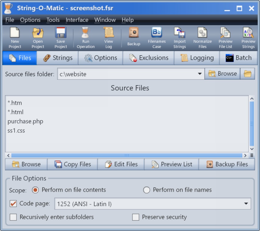 String утилита. O-matic. String program. Step-o-matic.